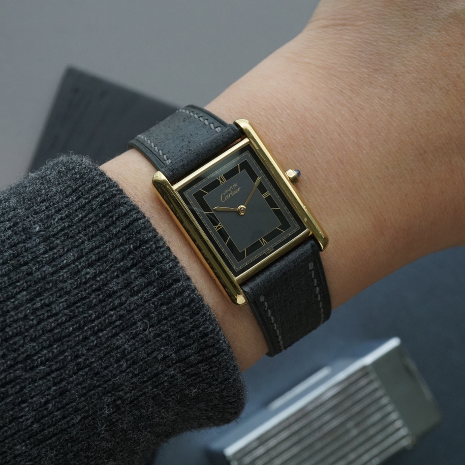 Cartier Vintage Must Tank Grey Dial