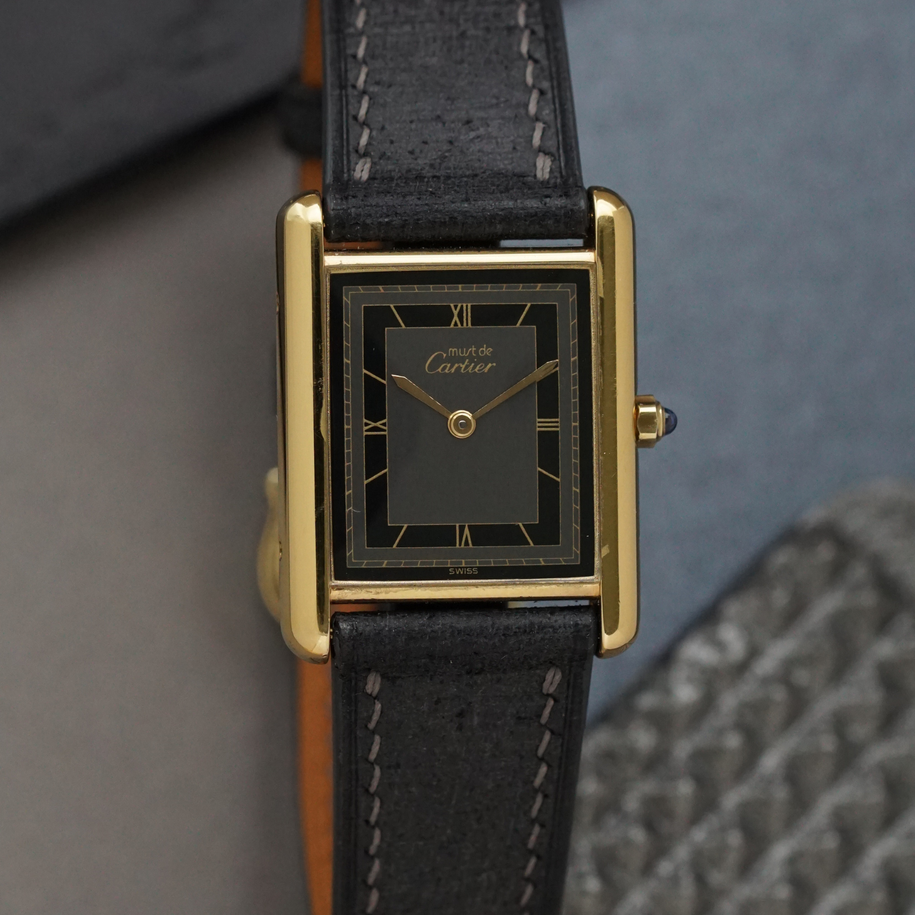 Cartier Vintage Must Tank Grey Dial