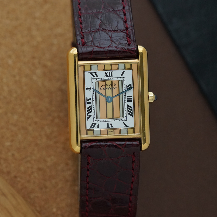 Cartier Must Tank Trinity Enamel Dial