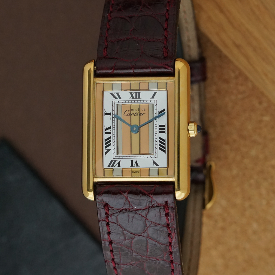 Cartier Must Tank Trinity Enamel Dial