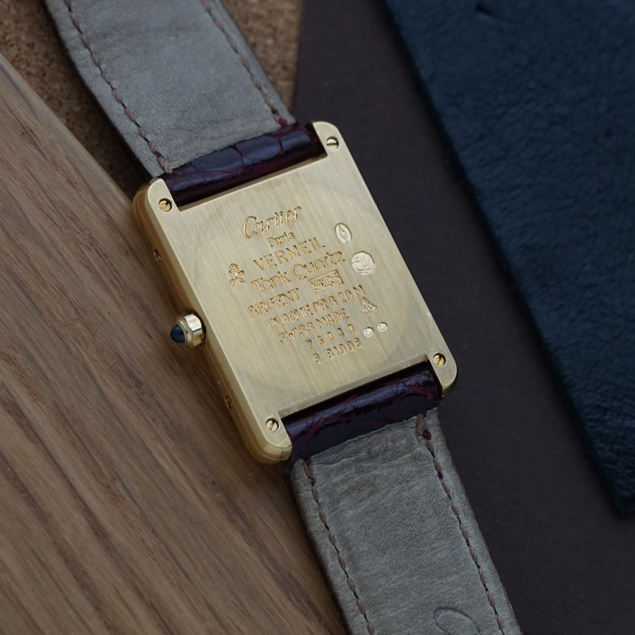 Cartier Must Tank Trinity Enamel Dial