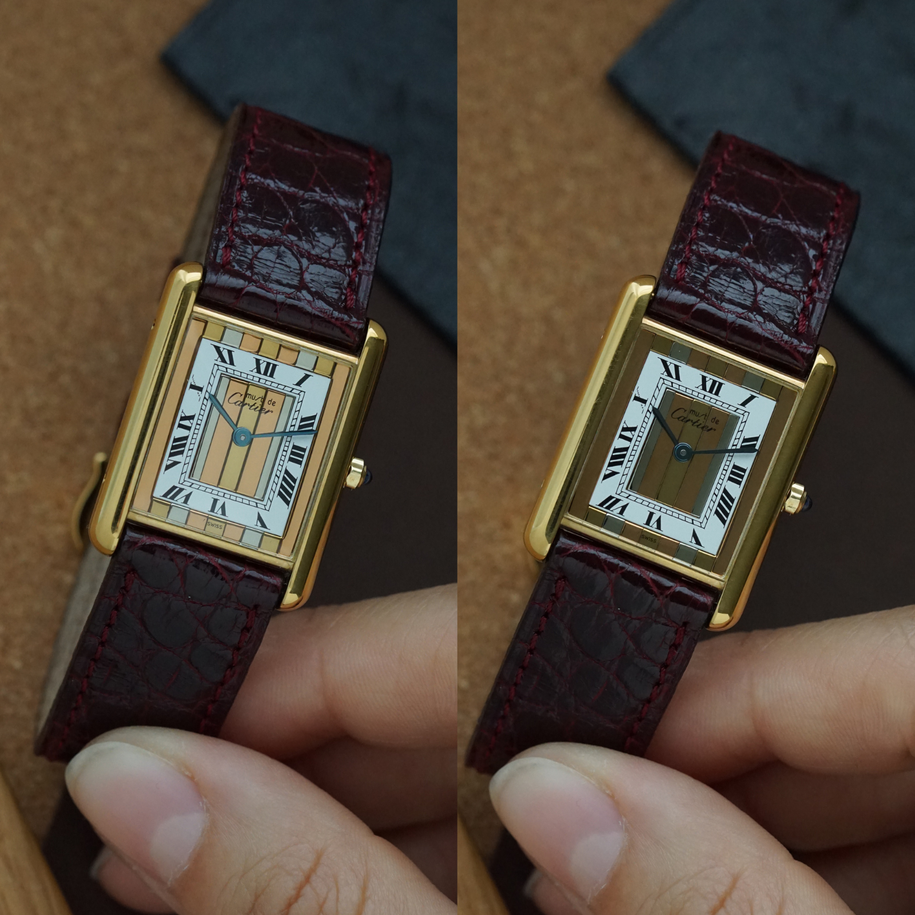 Cartier Must Tank Trinity Enamel Dial