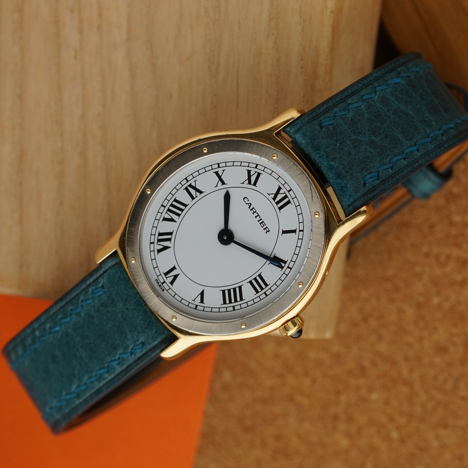Vintage Cartier Arcade 18k Two-Tone Paris Dial 1980s Manual Wind