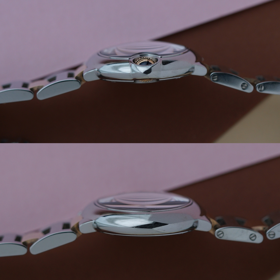Cartier Ballon Mother of Pearl Rose Gold Stainless Steel W6920034