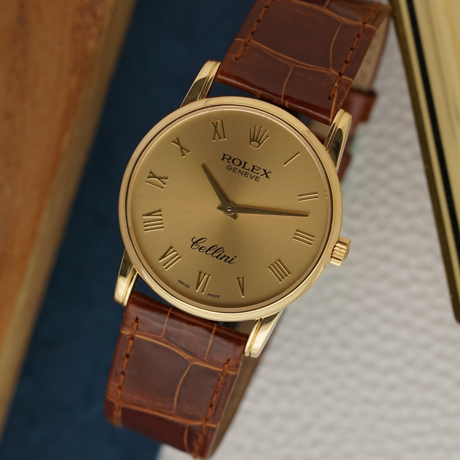 Rolex Cellini 5116/8 Yellow Gold 32mm 2004 Papers
