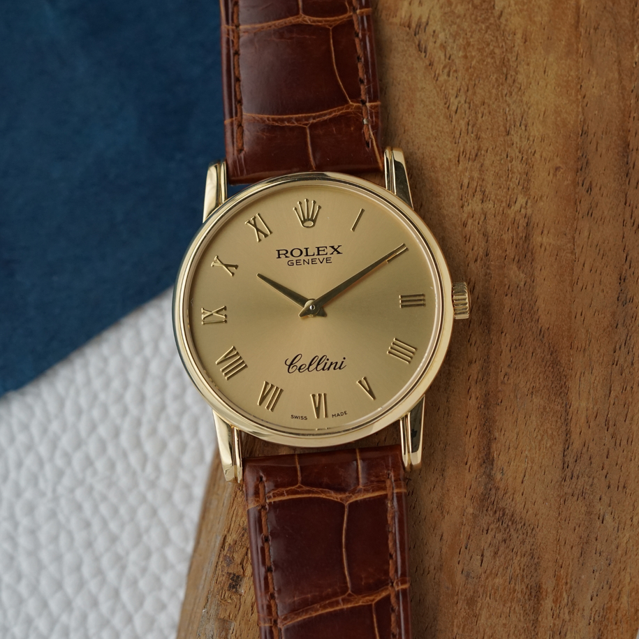 Rolex Cellini 5116/8 Yellow Gold 32mm 2004 Papers
