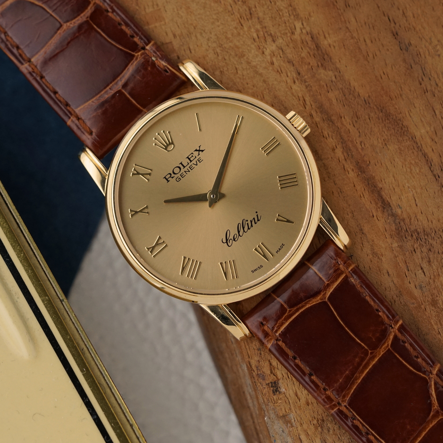 Rolex Cellini 5116/8 Yellow Gold 32mm 2004 Papers