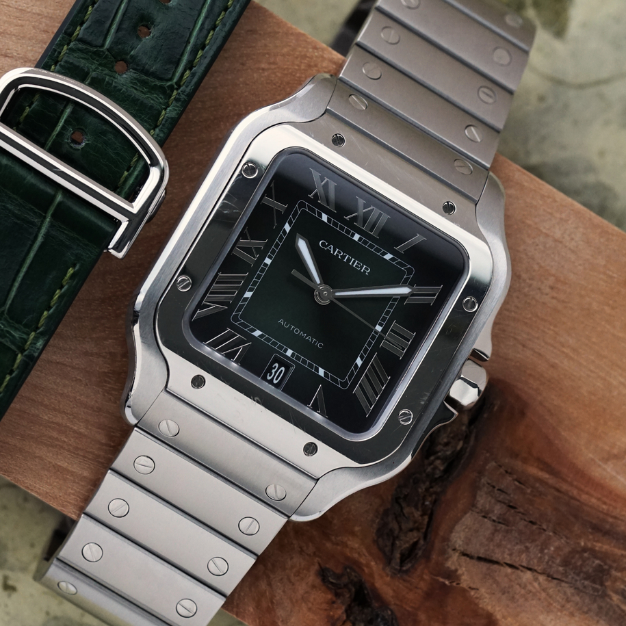 Cartier Santos de Cartier WSSA0062 Stainless Steel Large Automatic Full Set