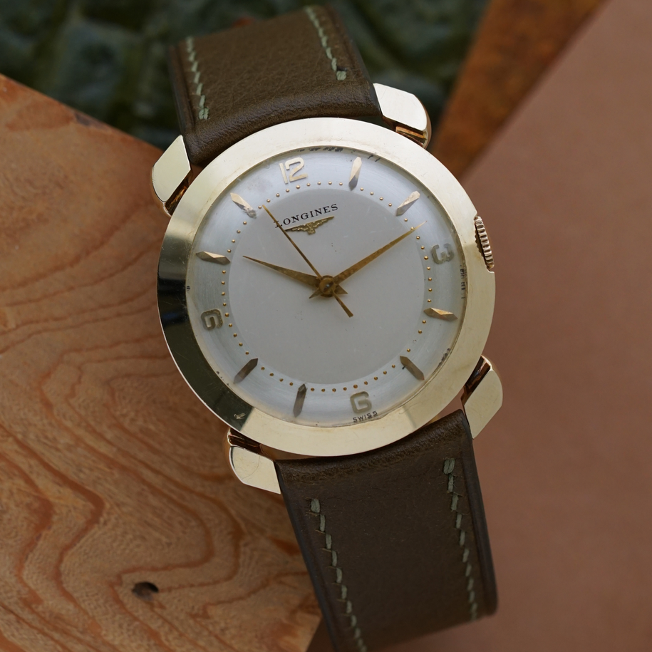 Vintage Longines “Claw Lugs” 14k Yellow Gold Circa 1953