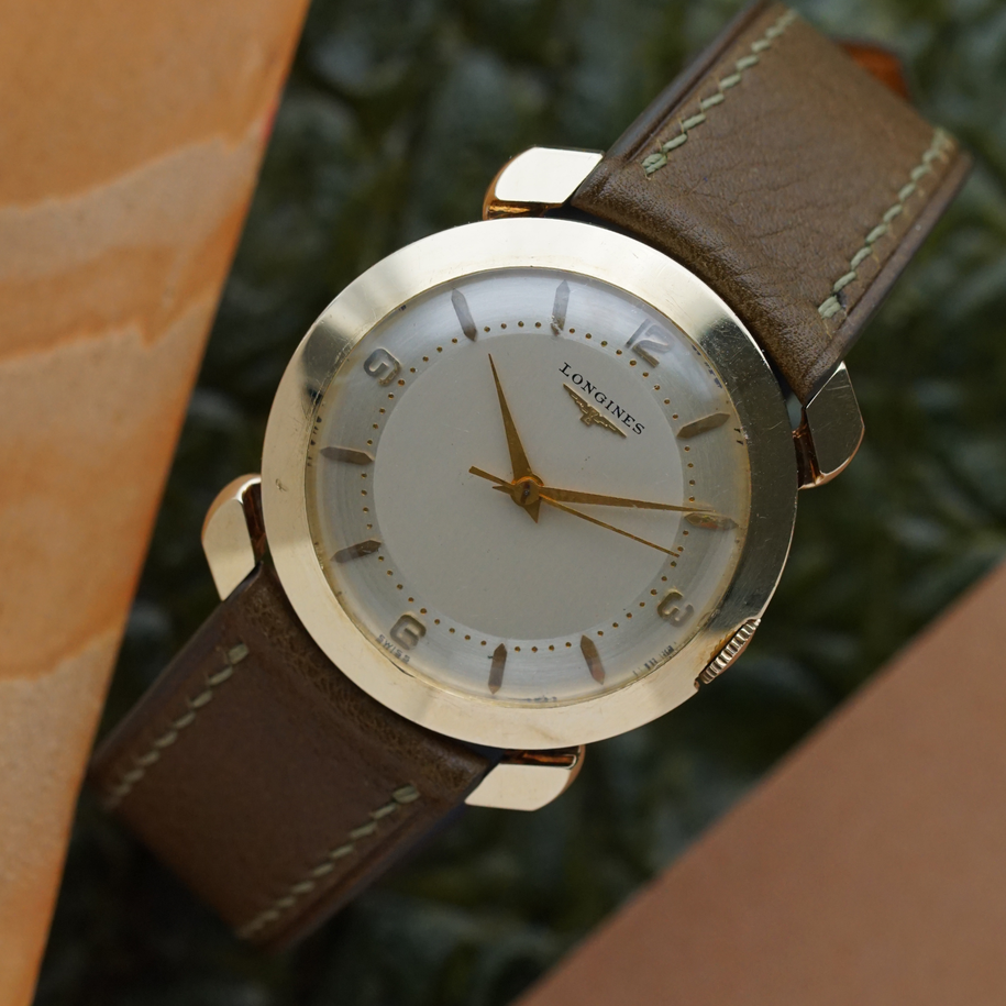 Vintage Longines “Claw Lugs” 14k Yellow Gold Circa 1953