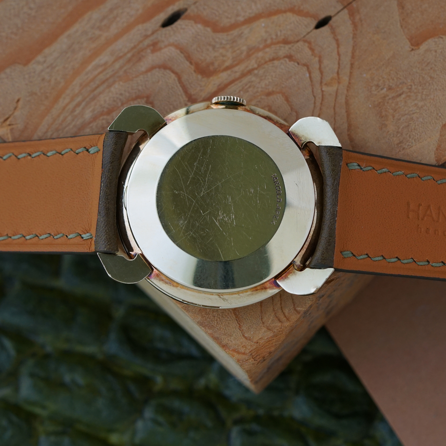 Vintage Longines 14k Gold “Turtle Case” 1950s