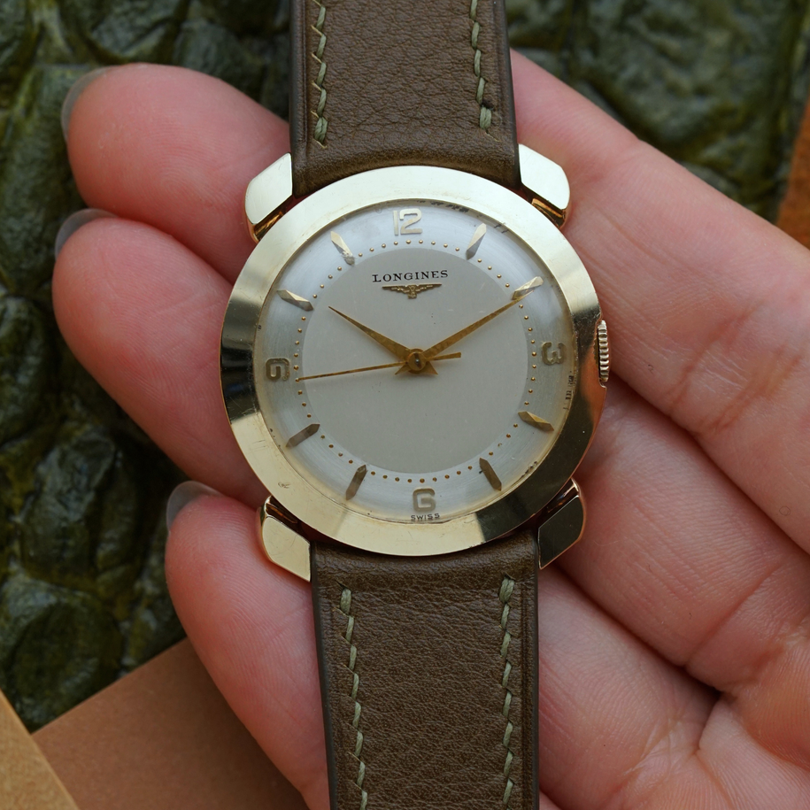 Vintage Longines “Claw Lugs” 14k Yellow Gold Circa 1953