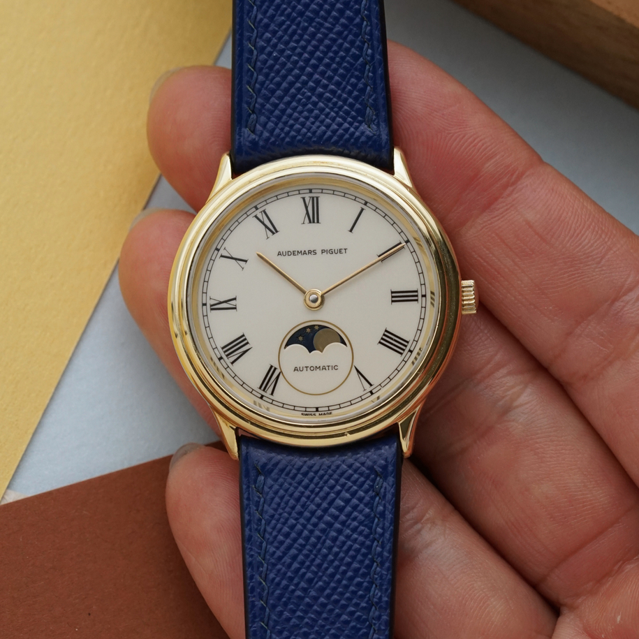 Vintage Audemars Piguet Moon Phase Automatic Yellow Gold, Circa 1980s