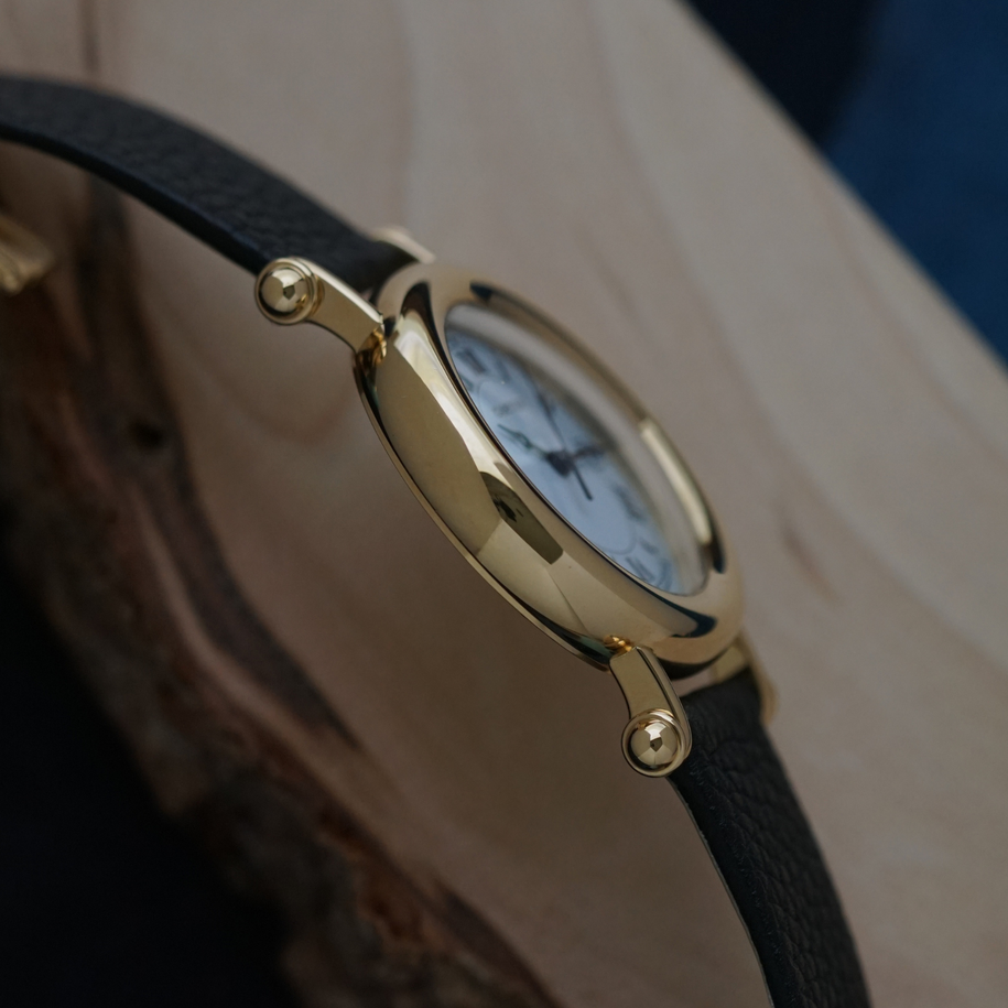 Cartier Diabolo 14200 Large Date 18k Yellow Gold 1990s