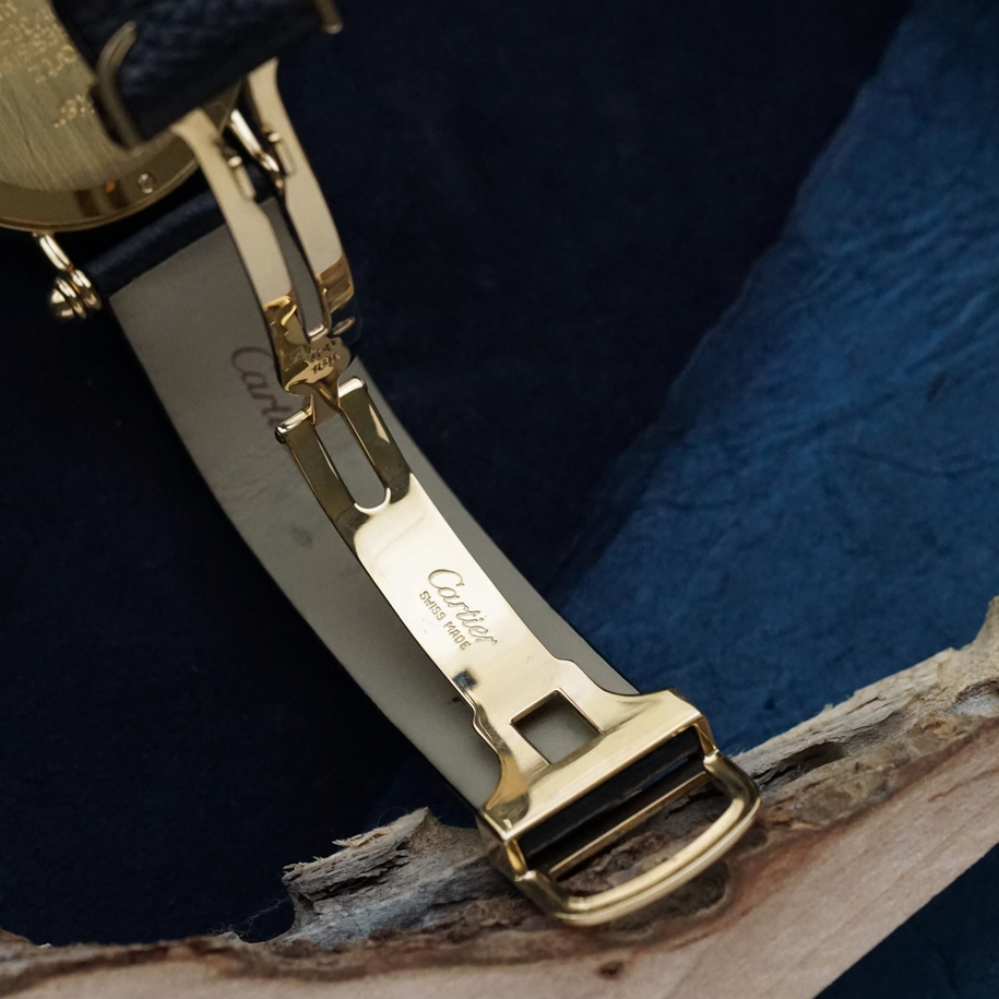 Cartier Diabolo 14200 Large Date 18k Yellow Gold 1990s