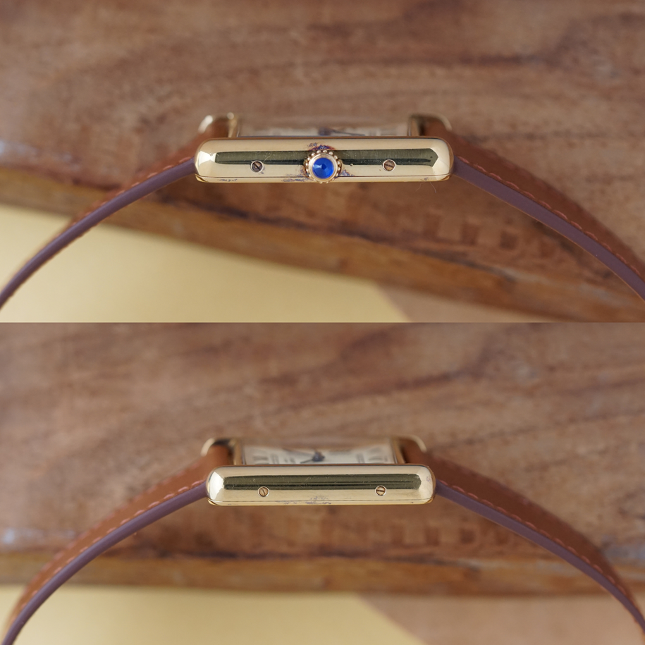 Cartier Tank Must Large Vermeil Date 1990s