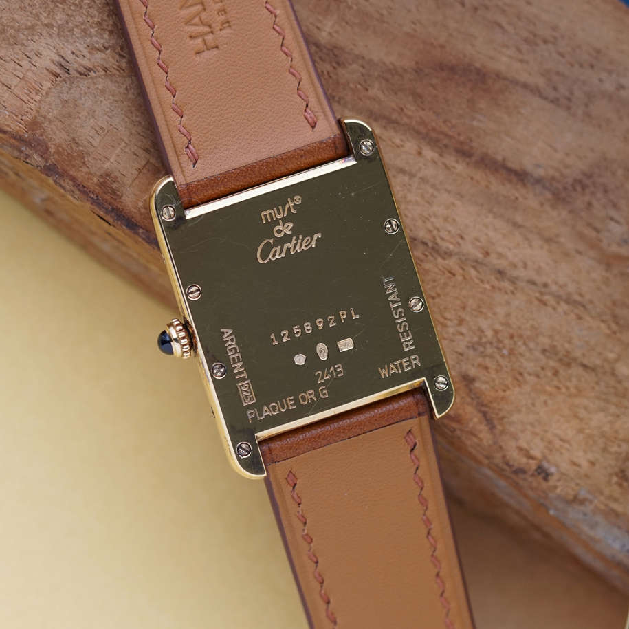 Cartier Tank Must Large Vermeil Date 1990s