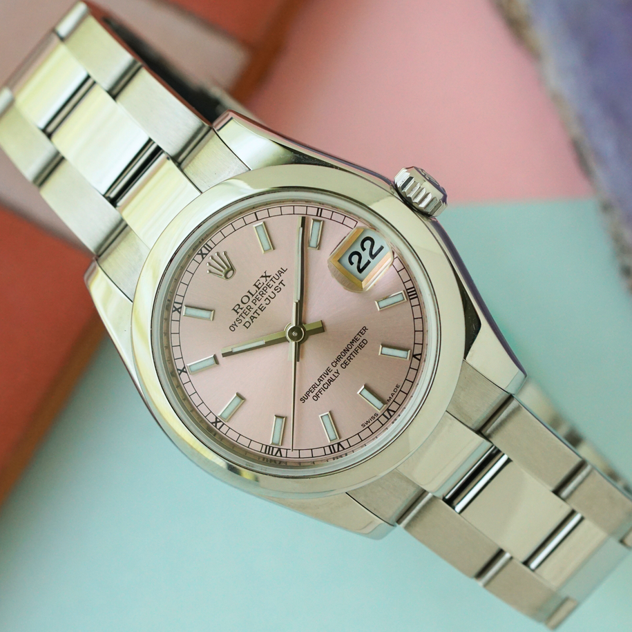 Rolex Datejust 31 Ref. 178240 Pink Dial Stainless Steel