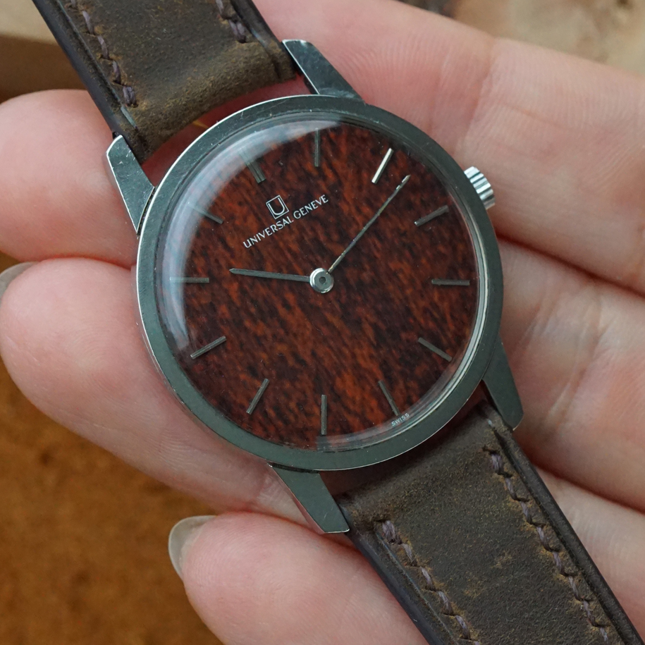 Universal Geneve Altesse Ref. 842101 Wood Dial, circa 1960s