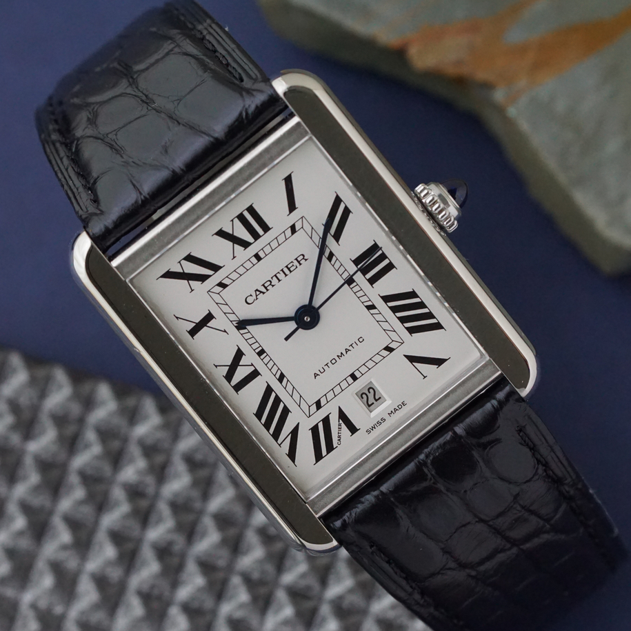 Cartier Tank Solo XL W5200027 Automatic Date Stainless Steel