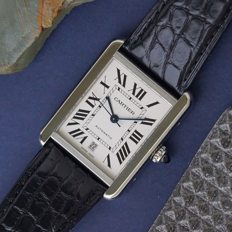 Cartier Tank Solo XL W5200027 Automatic Date Stainless Steel