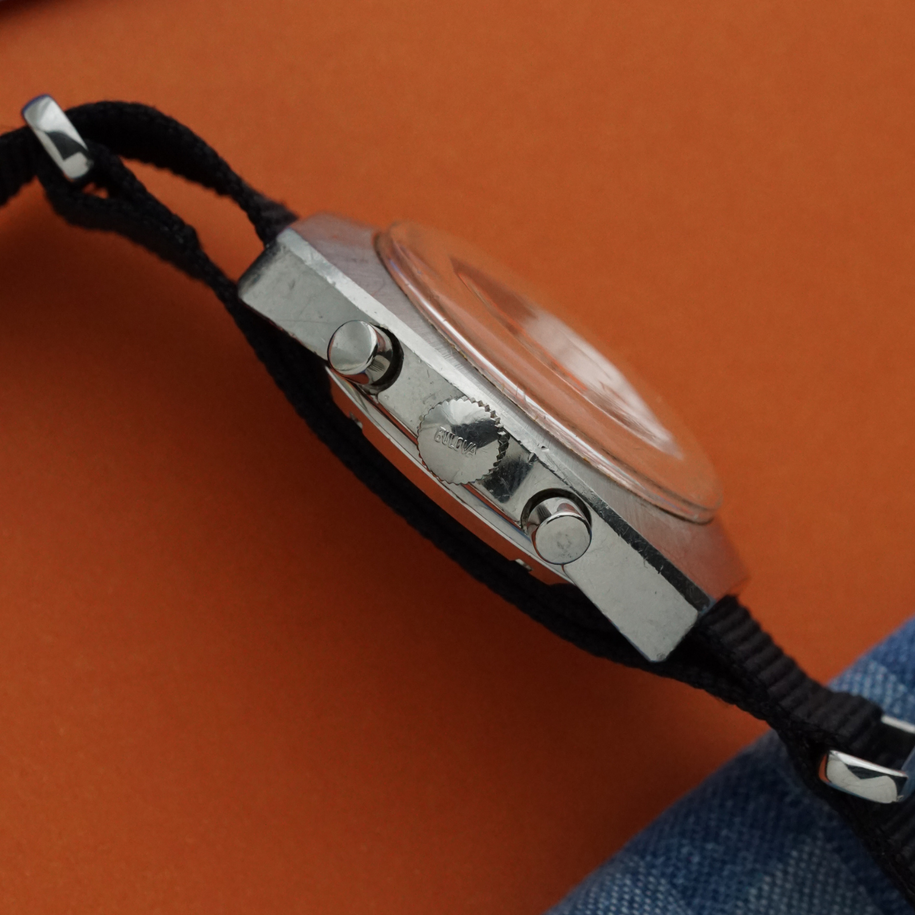 Bulova Chronograph Valjoux 7734 Stainless Steel 1970s
