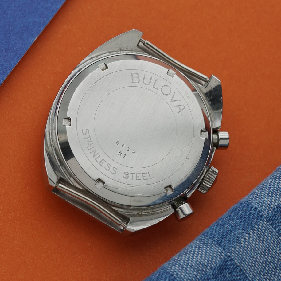 Bulova Chronograph Valjoux 7734 Stainless Steel 1970s