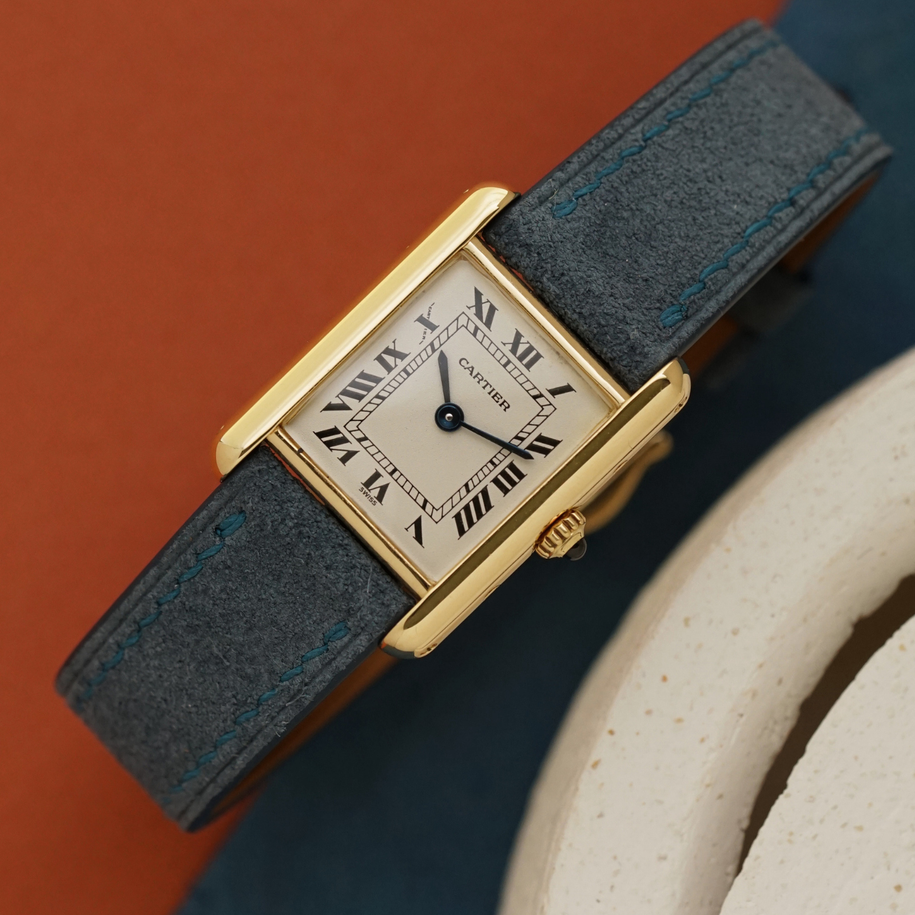 Cartier Tank Louis Small 18k Yellow Gold 21mm Quartz