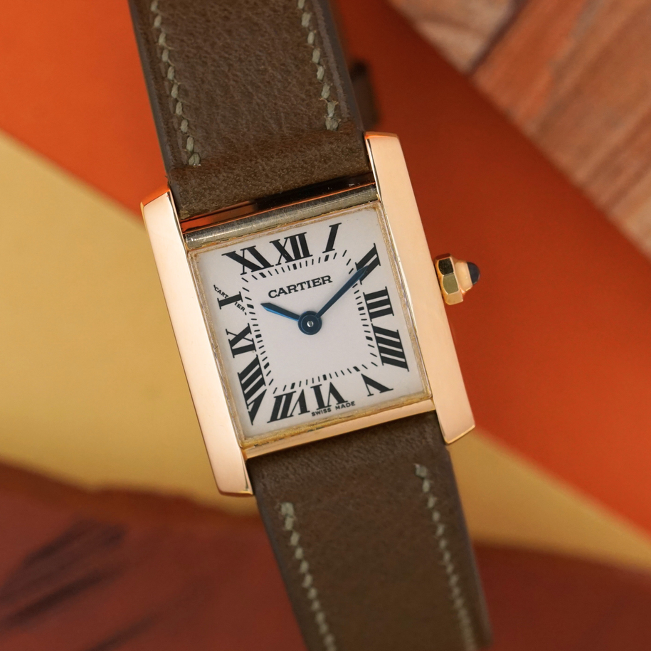 Cartier Tank Francaise Small 18k Yellow Gold W5000256