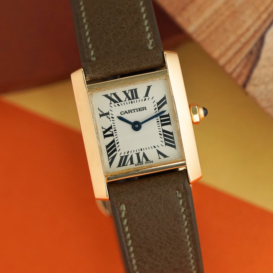 Cartier Tank Francaise Small 18k Yellow Gold W5000256