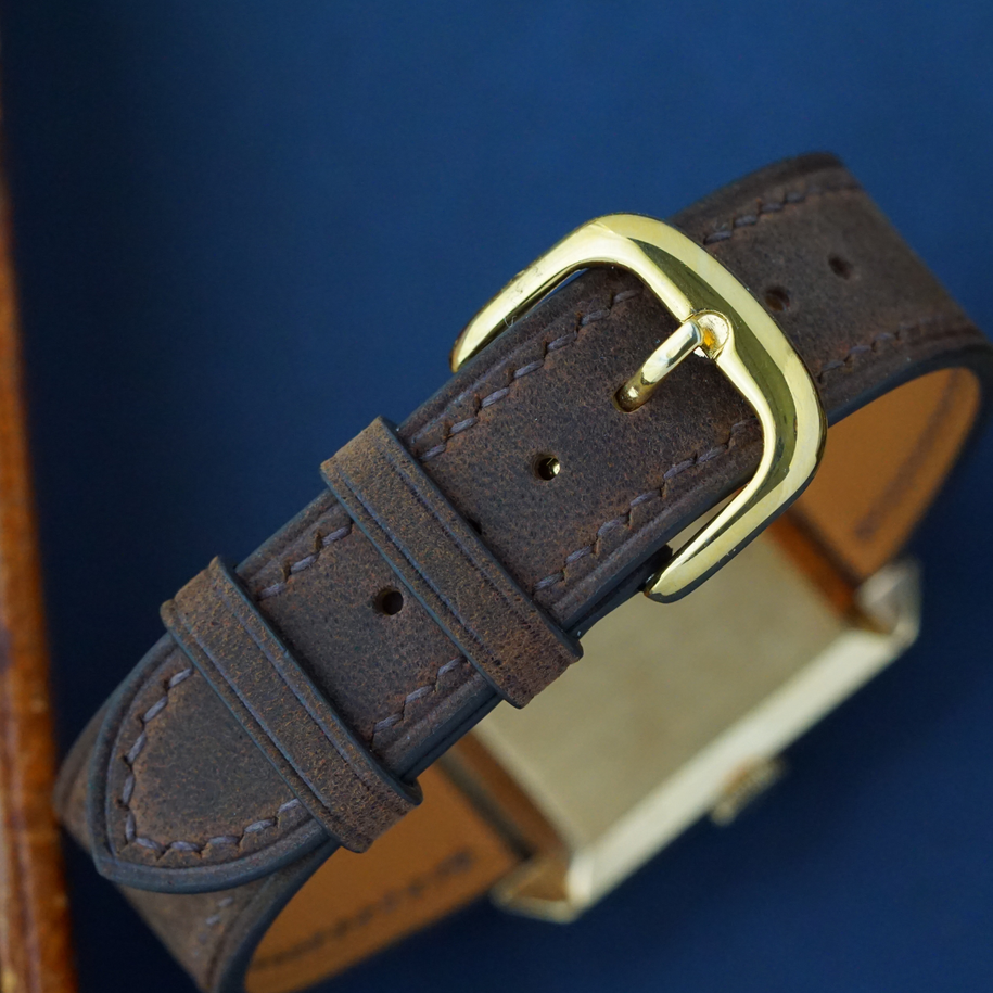 Vintage Longines 14K Yellow Gold Rectangular Dress Watch Cal. 22L Circa 1945