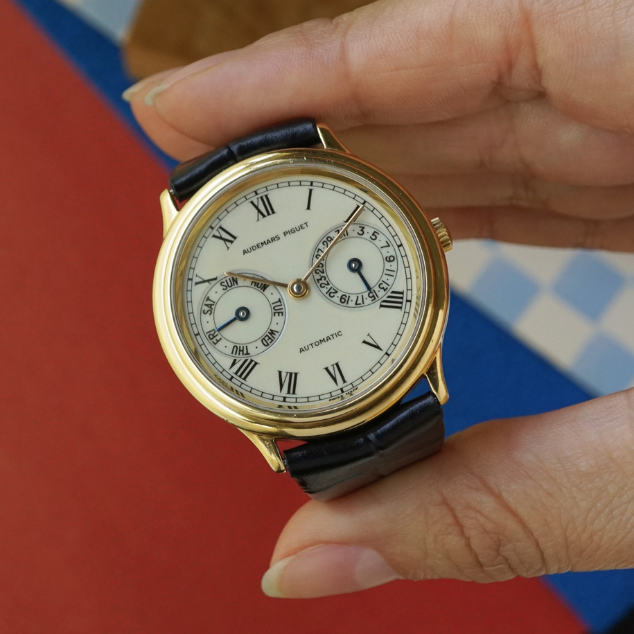 Audemars Piguet Day-Date “The Owl” 25574BA 18k Yellow Gold, Circa 1980s