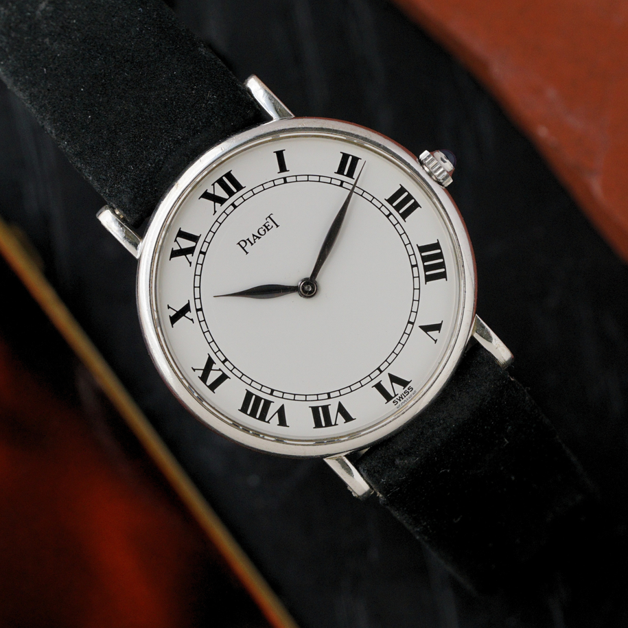 Vintage Piaget Ref. 9015 18k White Gold Manual Wind 27mm, Circa 1970s