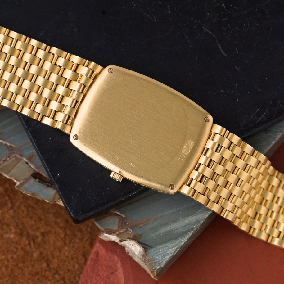 Vacheron Constantin Ref. 33037P 18k Yellow Gold Diamond Dial Bracelet Watch 1970s