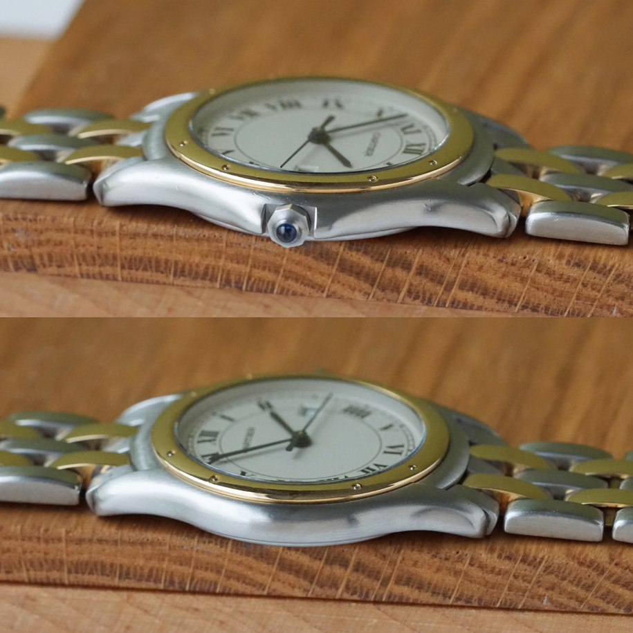 Cartier Panthere Cougar Two-Row 33mm Two-Tone Quartz Circa 1990s
