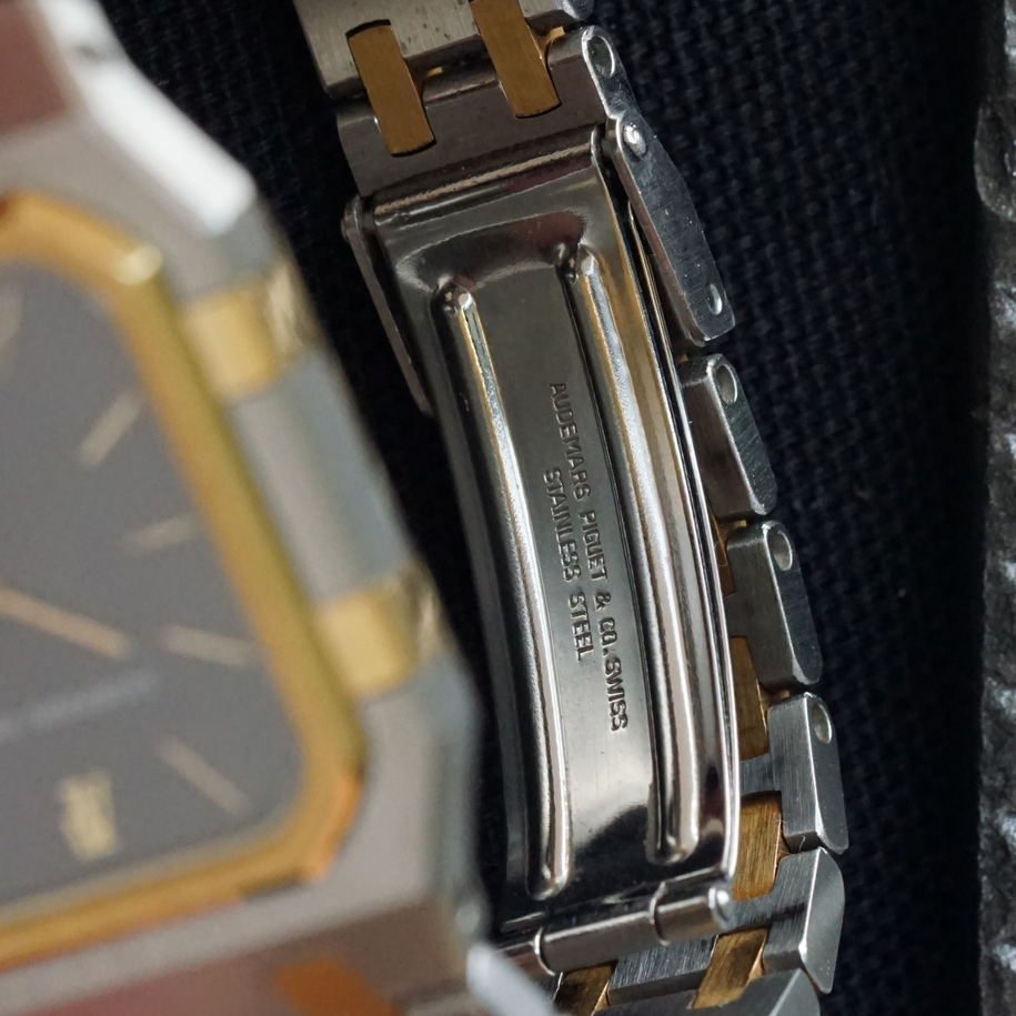 Audemars Piguet Royal Oak Square 6009SA Two-Tone Grey Tapisserie 29mm Quartz