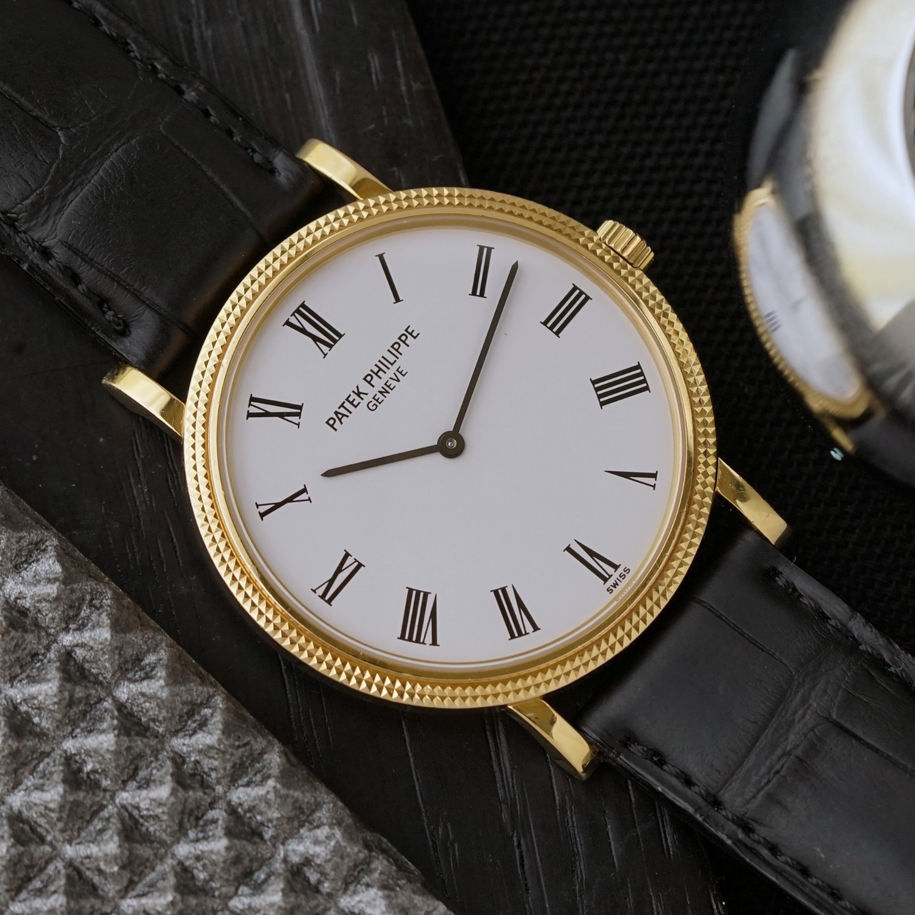 Patek Philippe Calatrava 5120J 18k Yellow Gold 35mm Automatic 2004 Papers