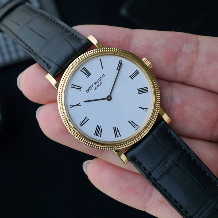 Patek Philippe Calatrava 5120J 18k Yellow Gold 35mm Automatic 2004 Papers