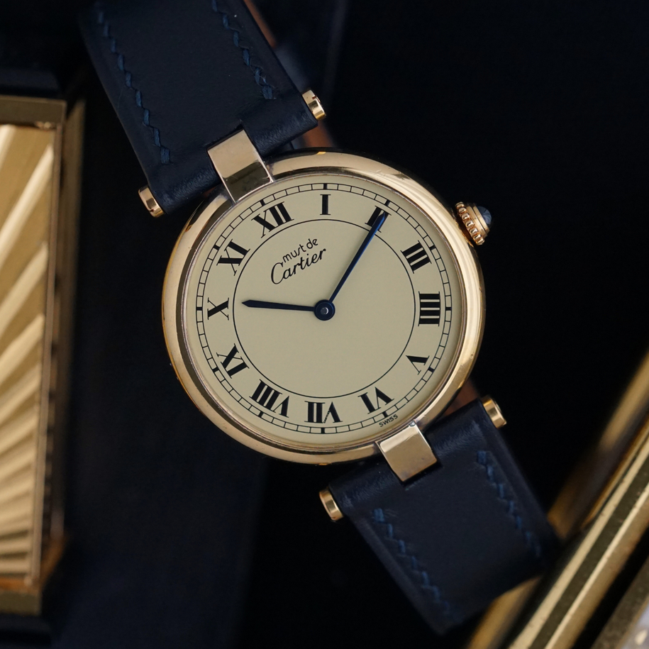 Cartier Must de Cartier Vendome Vermeil 30mm Quartz 1980s Cartier Service