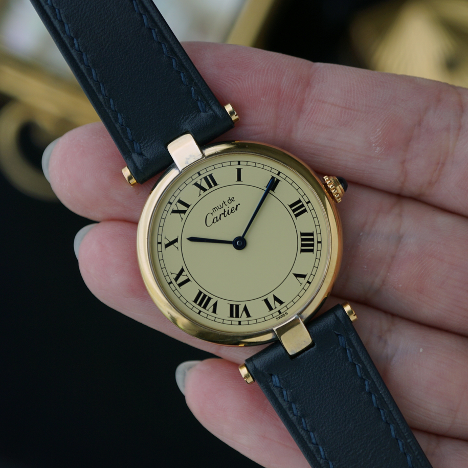 Cartier Must de Cartier Vendome Vermeil 30mm Quartz 1980s Cartier Service