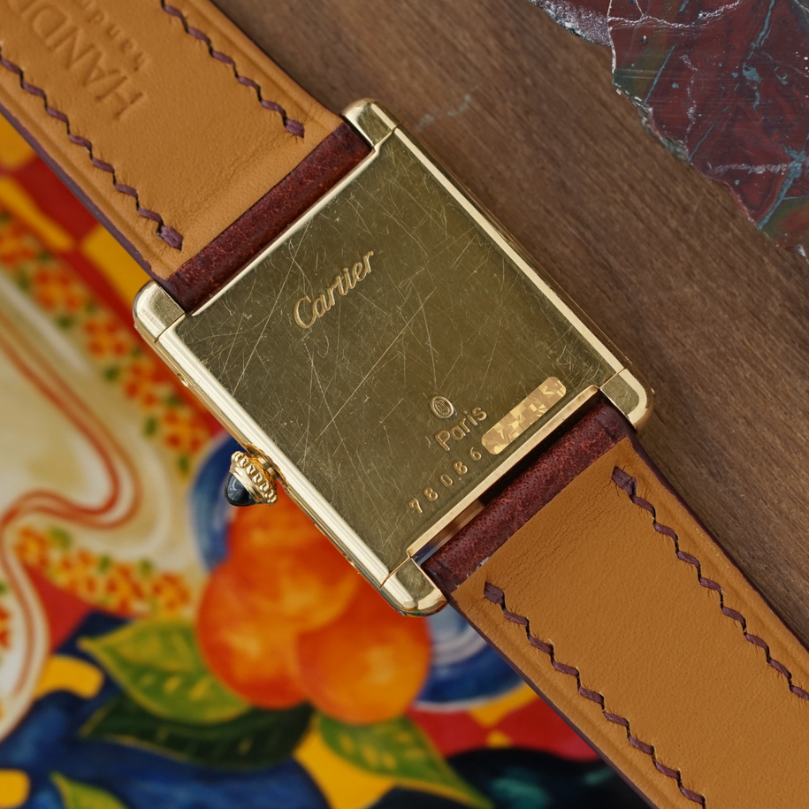 Cartier Tank Louis Ref. 78086 18k Yellow Gold Paris Dial Manual Wind 1980s