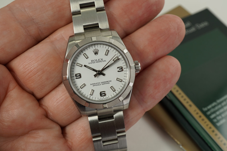 Rolex 177210 Oyster Perpetual 31 mm stainless steel with card, books & tags dates 2013