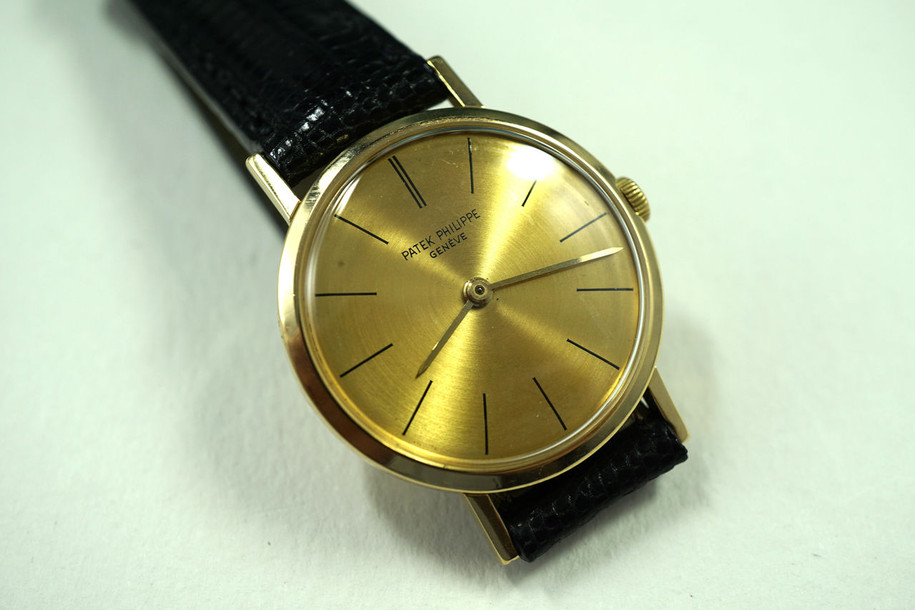 Patek Philippe 3443/1 unisex wristwatch 18k yellow gold dates 1965-70 for sale houston fabsuisse