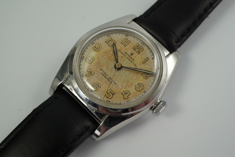 Rolex 5050 Bubbleback stainless steel dates 1950'S vintage automatic original for sale houston fabsuisse