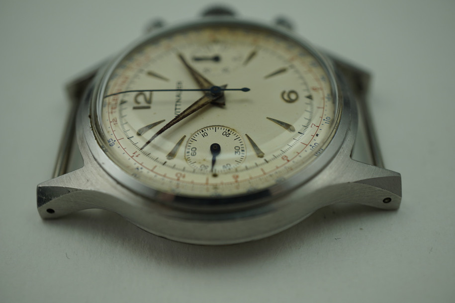 WITTNAUER CHRONOGRAPH VINTAGE STAINLESS STEEL DATES 1950'S