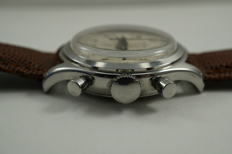 Wittnauer 800 Chronograph Stainless Steel Valjoux 72 C.1950's orginal dial pre owned for sale Houston Fabsuisse