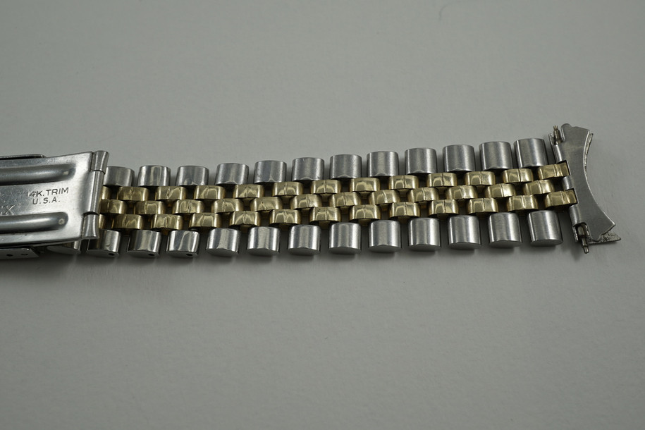 Rolex 14k & stainless steel Jubilee band USA 14k trim dates 1970's for sale Houston Fabsuisse