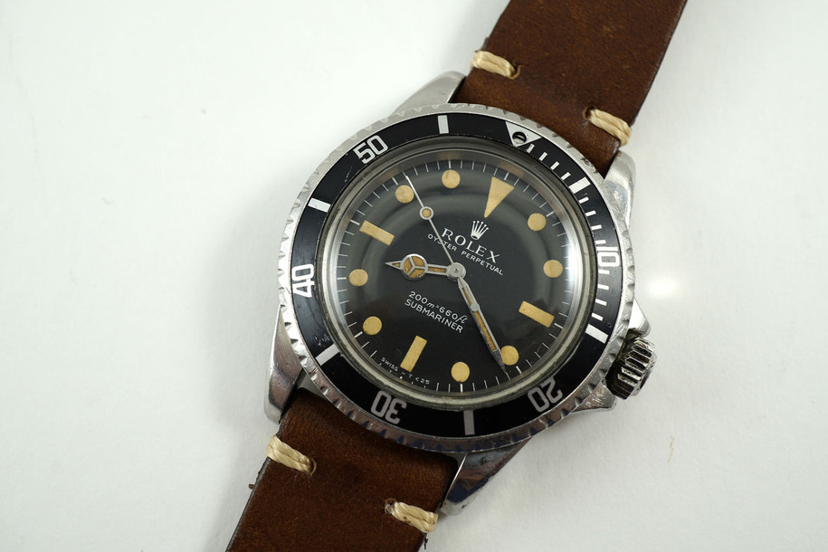 Rolex 5513 Submariner meters first dates 1968 stainless steel matte dial vintage automatic for sale houston fabsuisse