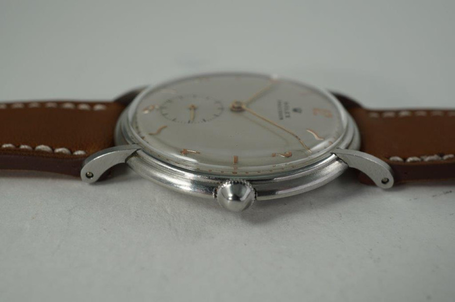 Rolex 4216 Precision vintage stainless steel restored dates 1938-39 for sale houston fabsuisse