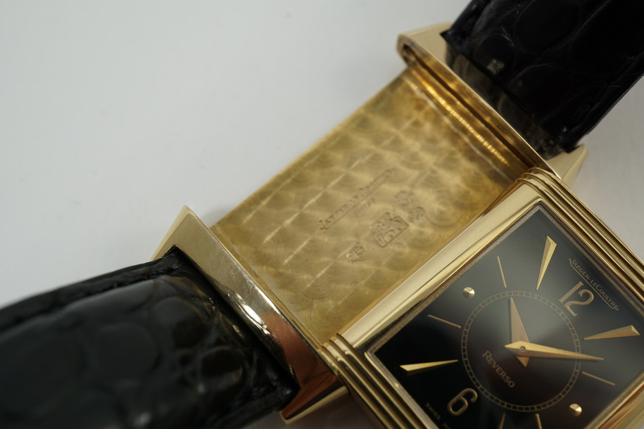 Jaeger LeCoultre 250.2.86 Reverso 18k rose gold classic art deco 1990's pre owned for sale houston fabsuisse